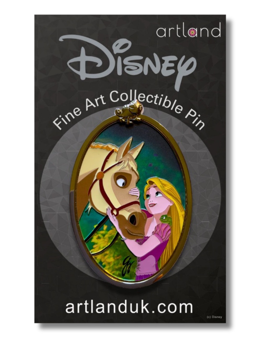 Disney Artland Pin Rapunzel Maximus Pascal Oval Series A Big Sweetheart LE 200